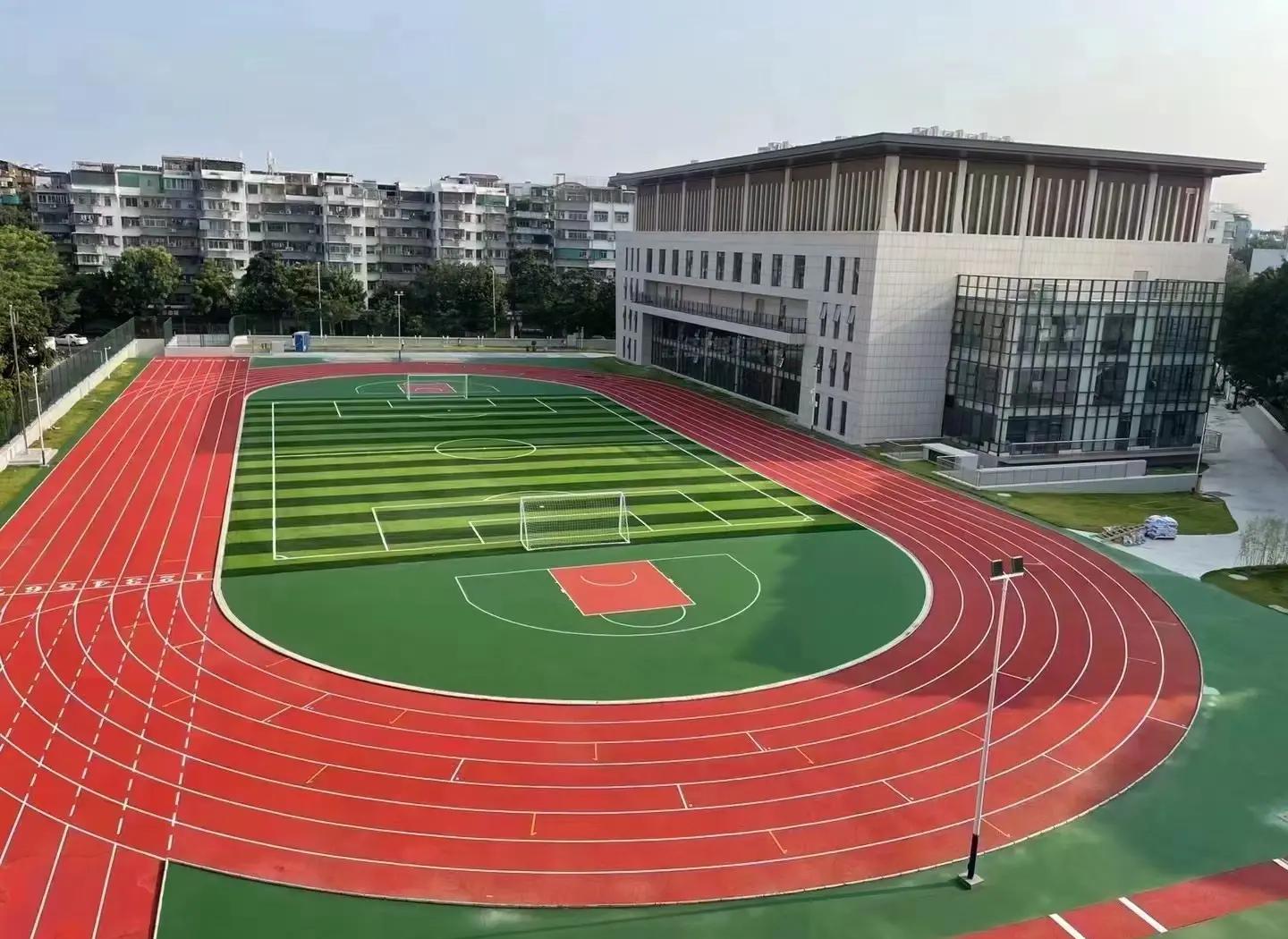 荆门市橡胶跑道塑胶篮球场 - 一站式服务